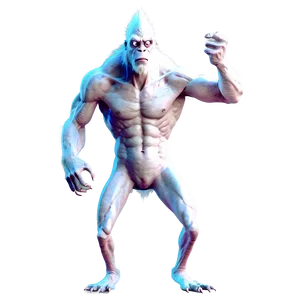 White Monster For Animation PNG 06212024