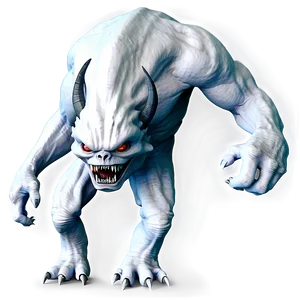 White Monster For Fantasy PNG 06212024