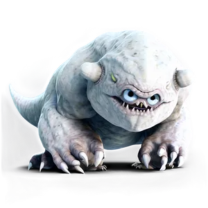 White Monster For Game PNG 06212024