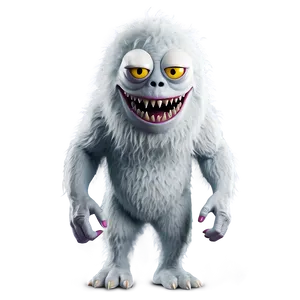 White Monster For Halloween PNG 06212024