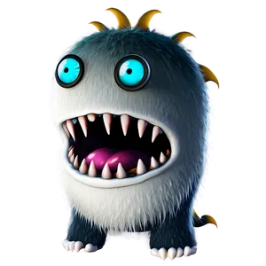 White Monster For Halloween PNG 39