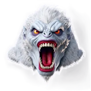 White Monster For Logo PNG Hfe