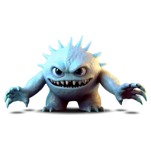 White Monster For T-shirt PNG Tle61 PNG