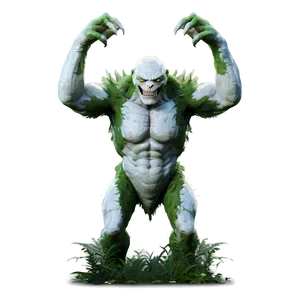 White Monster In Forest PNG 40