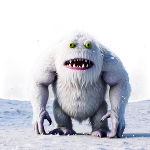 White Monster In Snow Png 11 PNG image