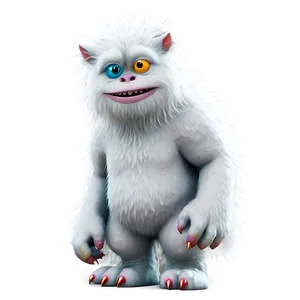 White Monster With Fur PNG 06212024