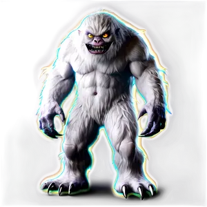 White Monster With Glow PNG Fui84 PNG