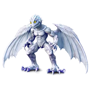 White Monster With Wings Png 98 PNG image