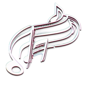 White Music Notes For Tattoo Png 06262024 PNG image