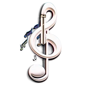 White Musical Notes Collection Png Omy54 PNG image