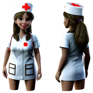 White Nurse Hat Png Apx PNG image