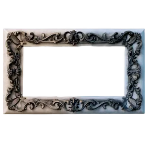 White Ornate Frame Png Irx PNG image