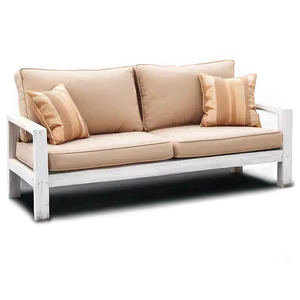 White Outdoor Sofa Png 51 PNG image