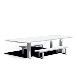 White Outdoor Table PNG 06122024