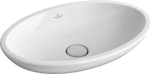 White Oval Bathroom Sink PNG image