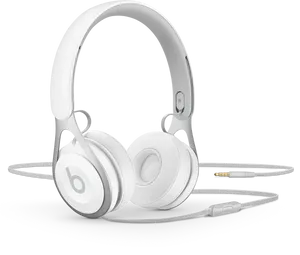 White Over Ear Headphones PNG image