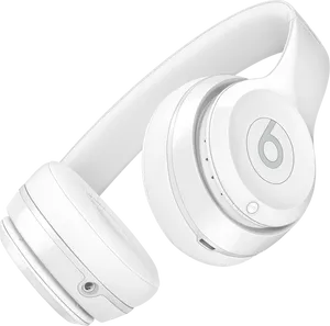 White Over Ear Headphones PNG