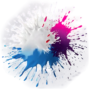 White Paint Splatter For Photoshop PNG 06122024 PNG