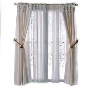 White Panel Curtains PNG Rni