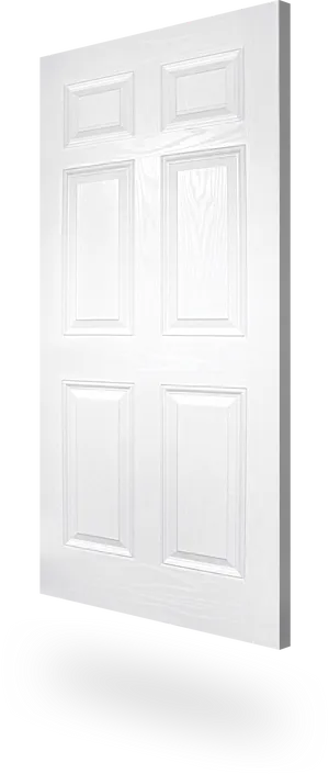 White Panel Door Floating PNG image