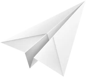 White Paper Plane Graphic