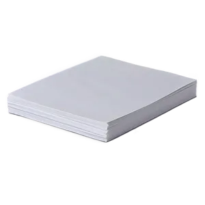 White Paper Stack Png 06132024 PNG image