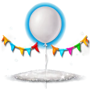 White Party Balloons Png Nwb PNG image