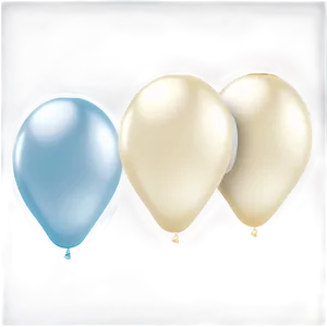 White Pearl Balloons PNG Btf33 PNG