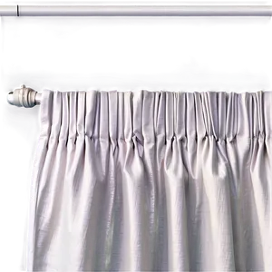 White Pencil Pleat Curtains PNG Hsd