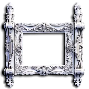 White Photo Frame PNG 14