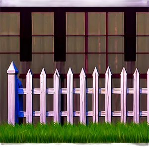 White Picket Fence PNG 05242024