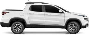 White Pickup Truck Side View PNG image