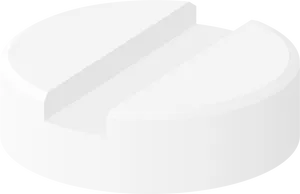 White Pill3 D Rendering PNG