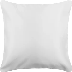 White Plain Pillow Isolated PNG image