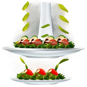 White Plate For Catering PNG 06212024