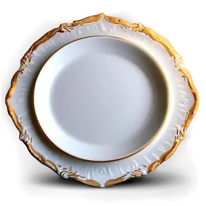 White Plate For Fine China Collection PNG 06212024 PNG