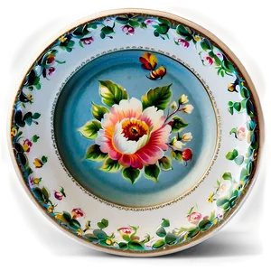 White Plate For Tea Party PNG Jrf50 PNG