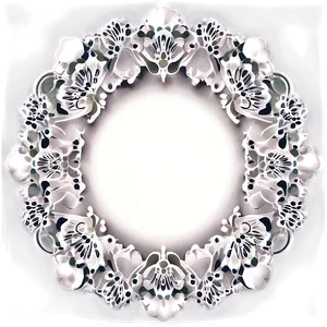White Plate With Lace Detail PNG Vkl56 PNG