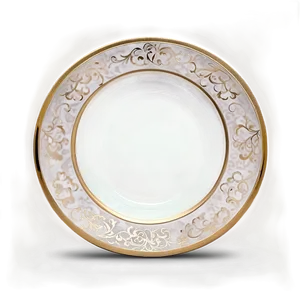 White Plate With Texture PNG 38