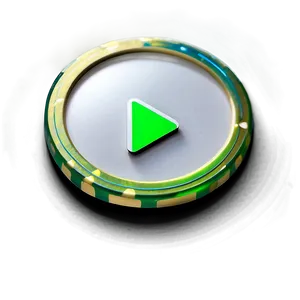 White Play Button For Apps PNG 06212024