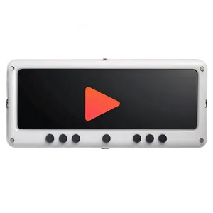 White Play Button For Music Player PNG Fma55 PNG