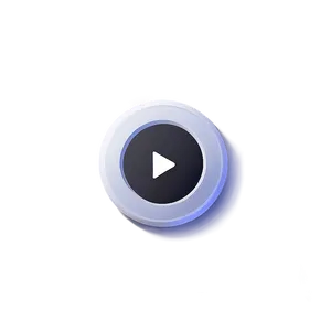 White Play Button For Ui PNG Mqt