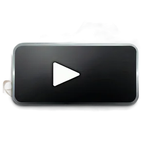 White Play Button Interface PNG Kdr