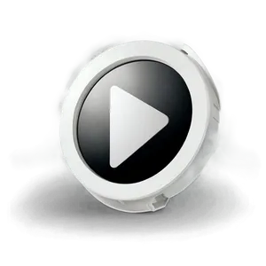 White Play Button Logo PNG 06212024