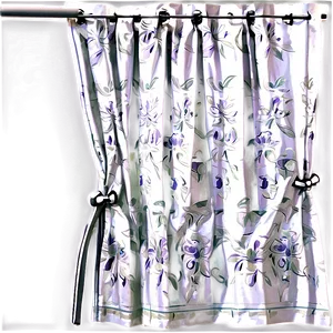 White Pleated Curtains Png 06282024 PNG image