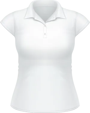 White Polo Shirt Template PNG image