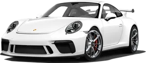 White Porsche911 G T3 Sports Car PNG image