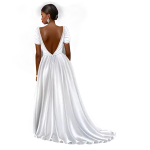 White Prom Dress Elegance Png 06212024 PNG image