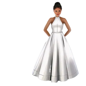 White Prom Dress Elegance Png 99 PNG image