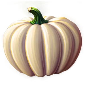 White Pumpkin Cartoon PNG Iny54 PNG